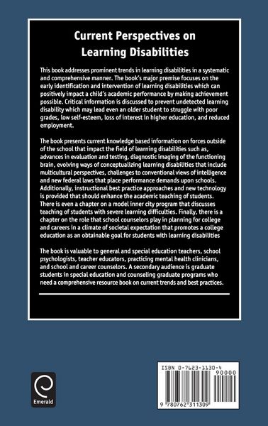 Produktbild: Current Perspectives on Learning Disabilities