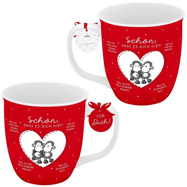 Produktbild: Tasse klein "Sch&ouml;n, dass es dich gibt! Weil du........!"