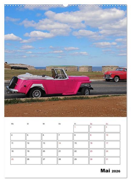 Produktbild: KARIBIK Oldtimer auf Kuba (Wandkalender 2026 DIN A2 hoch), CALVENDO Monatskalender