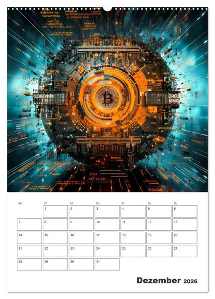 Produktbild: KRYPTO Cooler Terminplaner (Wandkalender 2026 DIN A2 hoch), CALVENDO Monatskalender