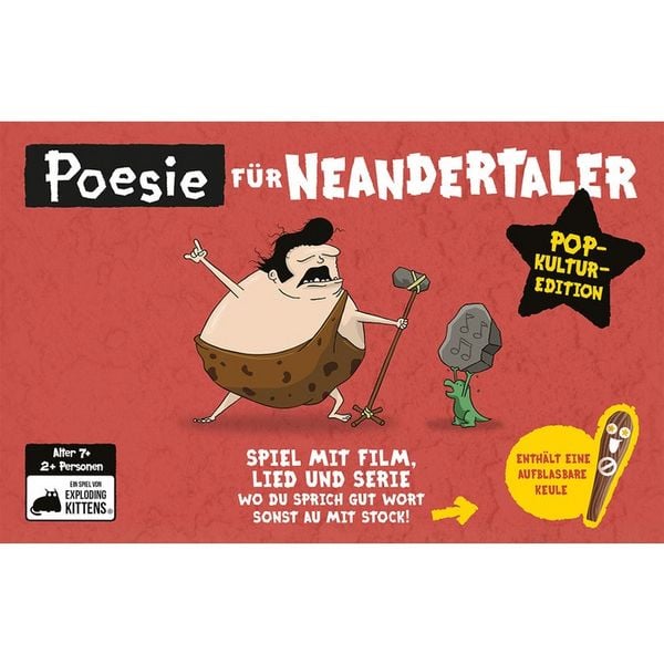 Produktbild: Exploding Kittens - Poesie f&uuml;r Neandertaler: Popkultur-Edition
