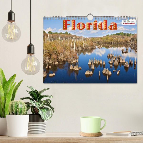 Produktbild: GEOclick calendar: Florida (Wandkalender 2026 DIN A4 quer), CALVENDO Monatskalender