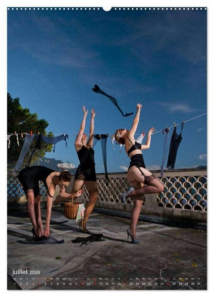 Produktbild: Boudoir Burlesque (Calendrier mural 2026 DIN A2 horizontal) calendrier de bureau
