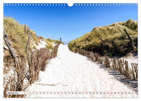 Produktbild: SYLT D&uuml;nenwege (Wandkalender 2026 DIN A3 quer), CALVENDO Monatskalender