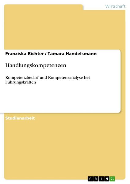 Produktbild: Handlungskompetenzen