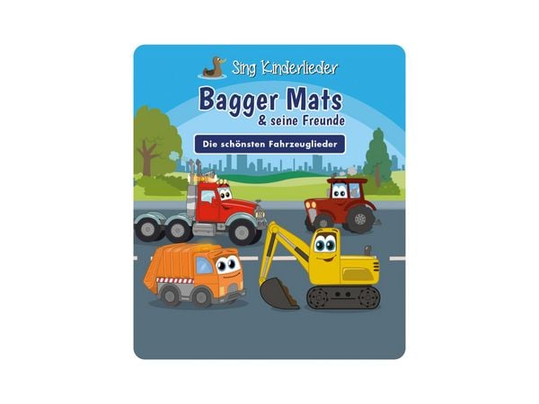 Produktbild: Bagger Mats & seine Freunde: Die sch&ouml;nsten Fahrzeuglieder Tonie