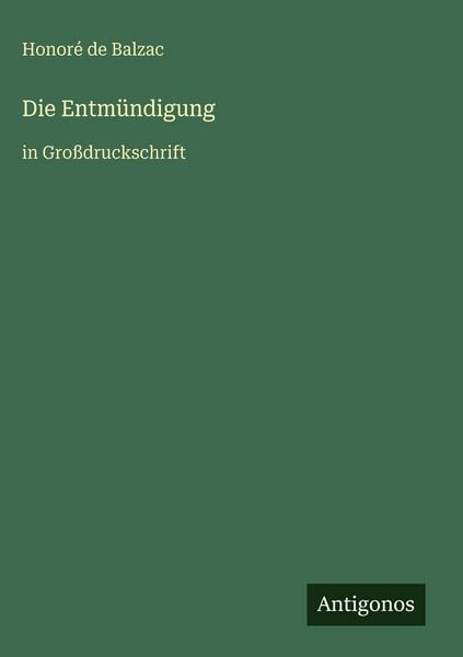 Produktbild: Die Entm&uuml;ndigung