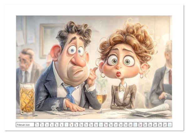 Produktbild: Pause ist, wenn der Drucker druckt (Tischkalender 2026 DIN A5 quer), CALVENDO Monatskalender