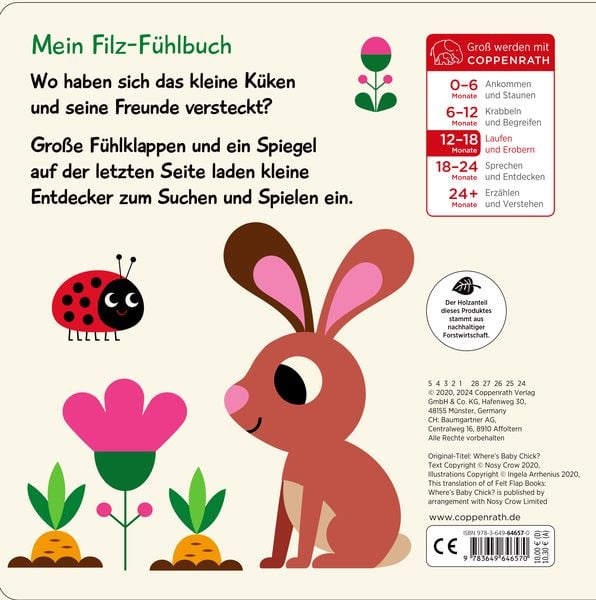 Produktbild: Mein Filz-Fühlbuch: Kuckuck, kleines Küken!