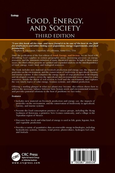 Produktbild: Food, Energy, and Society