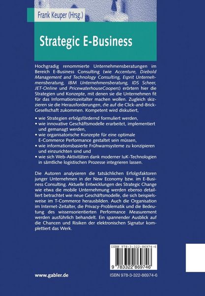 Produktbild: Strategic E-Business