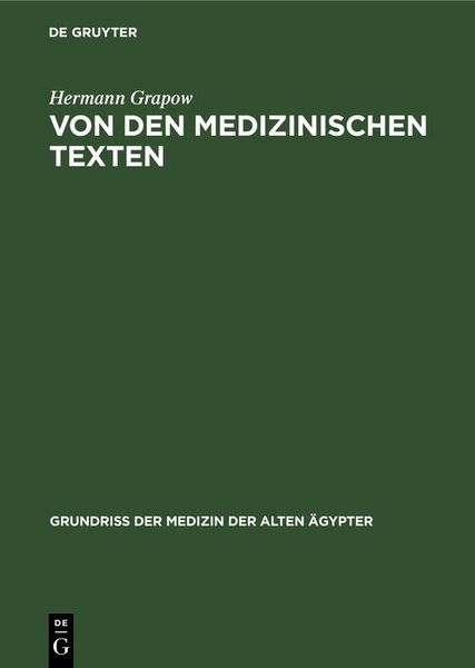 Produktbild: Von den medizinischen Texten