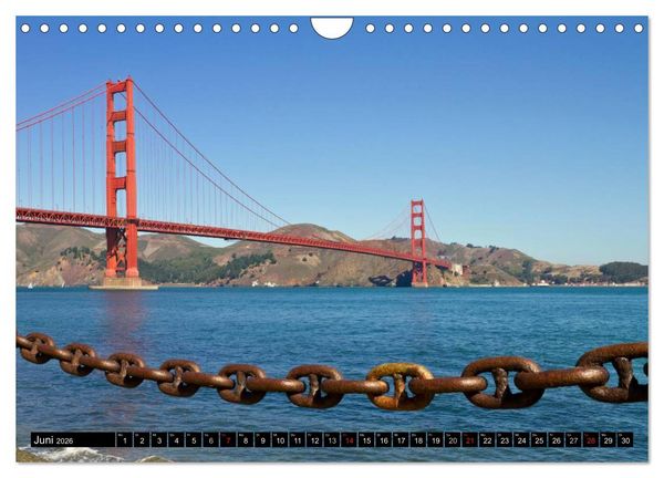 Produktbild: SAN FRANCISCO Kaliforniens Traummetropole (Wandkalender 2026 DIN A4 quer), CALVENDO Monatskalender