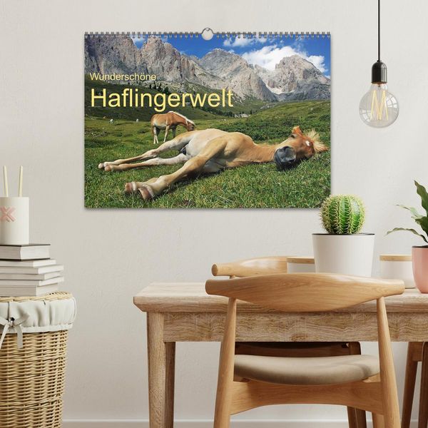 Produktbild: Wundersch&ouml;ne Haflingerwelt (Wandkalender 2026 DIN A3 quer), CALVENDO Monatskalender