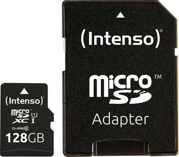 Intenso Premium microSDXC-Karte 128GB Class 10, UHS-I inkl. SD-Adapter