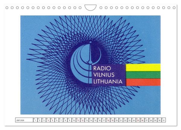 Produktbild: Radio Nostalgie Karten aus aller Welt (Wandkalender 2026 DIN A4 quer), CALVENDO Monatskalender