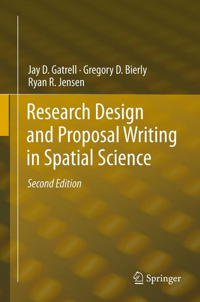 Produktbild: Research Design and Proposal Writing in Spatial Science