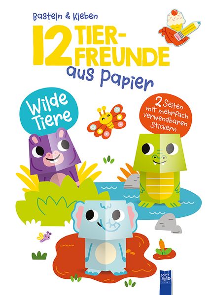 Produktbild: 12 Tierfreunde aus Papier - Wilde Tiere