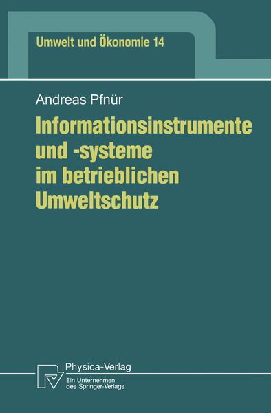 Produktbild: Informationsinstrumente und -systeme im betrieblichen Umweltschutz