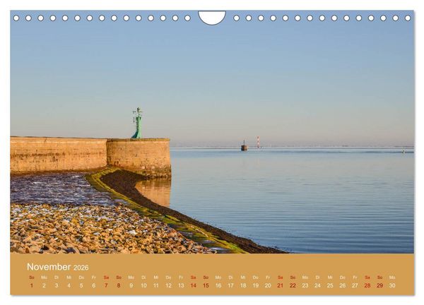 Produktbild: Wilhelmshaven - Sonne, K&uuml;ste und Meer (Wandkalender 2026 DIN A4 quer), CALVENDO Monatskalender