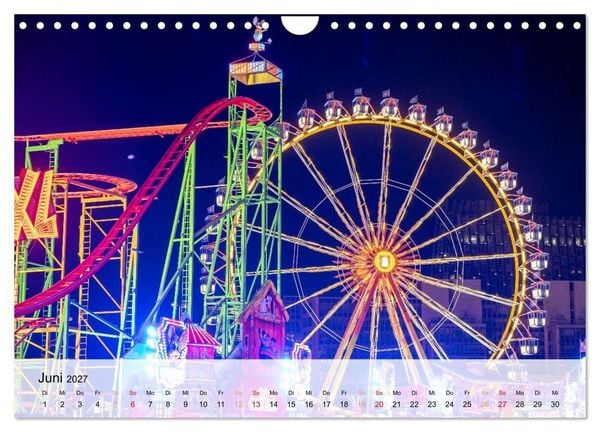 Produktbild: Lichterzauber auf dem Hamburger Dom (Wandkalender 2027 DIN A4 quer), CALVENDO Monatskalender