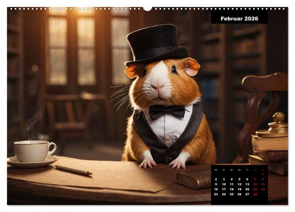 Produktbild: Meerschweinchen mal anders! (hochwertiger Premium Wandkalender 2026 DIN A2 quer), Kunstdruck in Hochglanz
