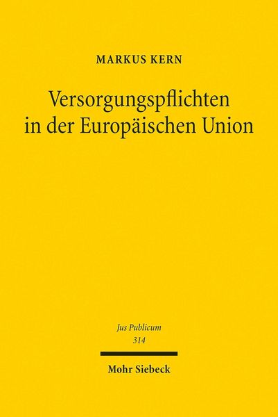 Produktbild: Versorgungspflichten in der Europ&auml;ischen Union