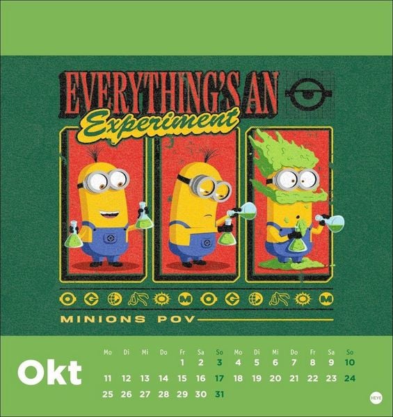 Produktbild: Minions Postkartenkalender 2027