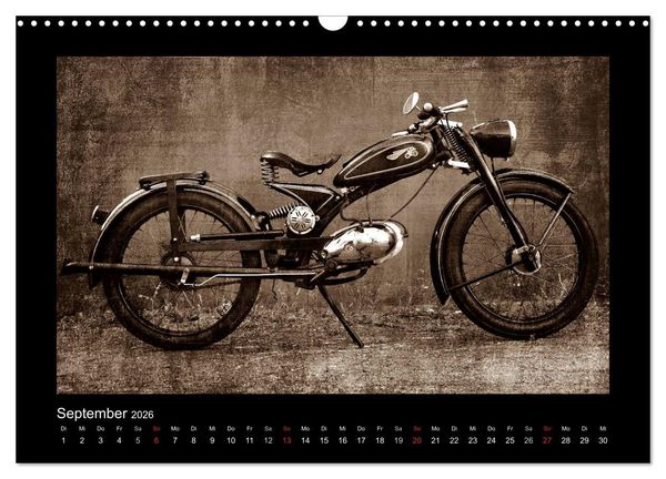 Produktbild: Motorrad Oldtimer (Wandkalender 2026 DIN A3 quer), CALVENDO Monatskalender