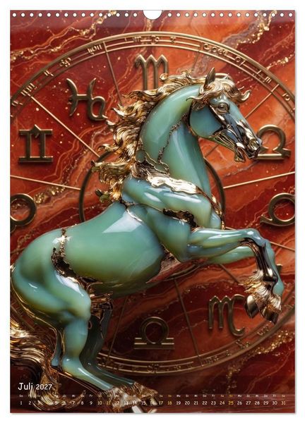 Produktbild: ZODIAK JADE IMPERIAL (Wandkalender 2027 DIN A3 hoch), CALVENDO Monatskalender