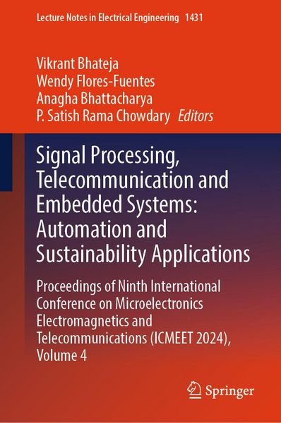 Produktbild: Signal Processing, Telecommunication and Embedded Systems: Automation and Sustainability Applications