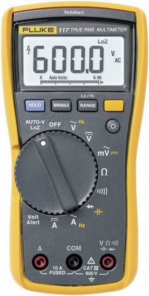 Produktbild: Fluke 117 Hand-Multimeter digital CAT III 600V Anzeige (Counts): 6000