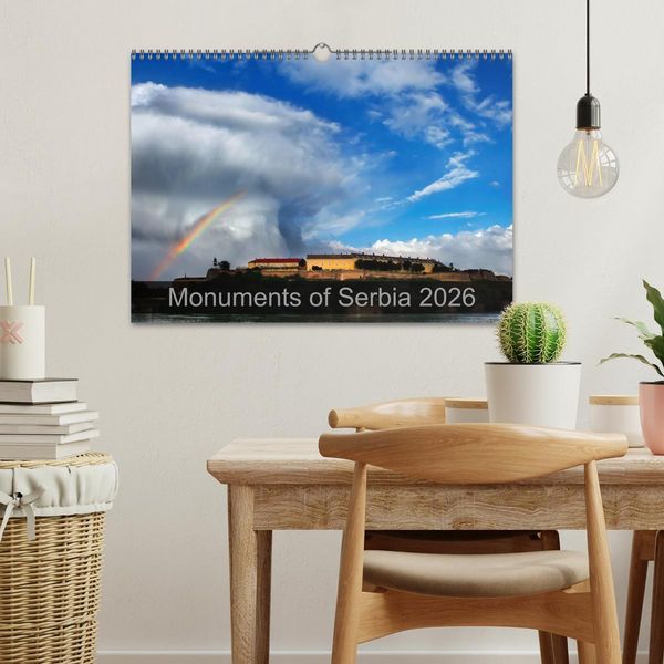 Produktbild: Monuments of Serbia 2026 (Wall Calendar 2026 DIN A3 landscape), CALVENDO 12 Month Wall Calendar