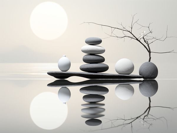 Produktbild: CALVENDO Puzzle Gleichgewicht - Zen | 1000 Teile Lege-Gr&ouml;&szlig;e 64x48cm Foto-Puzzle f&uuml;r gl&uuml;ckliche Stunden