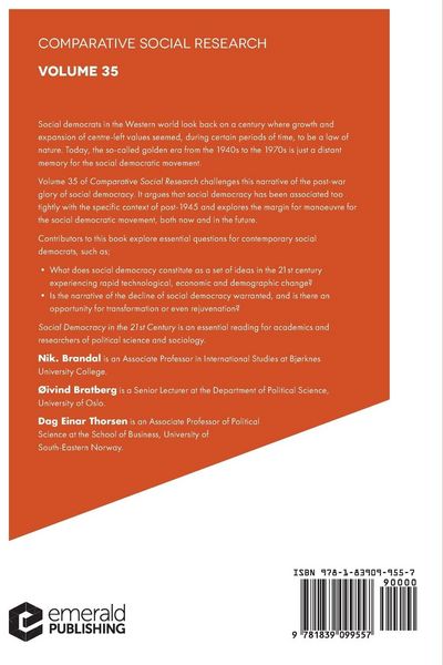 Produktbild: Social Democracy in the 21st Century