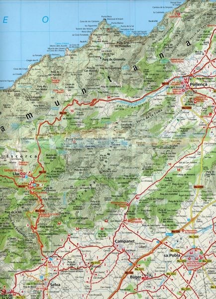 KOMPASS Fahrradkarte 3500 Mallorca (2 Karten im Set) 1:70.000