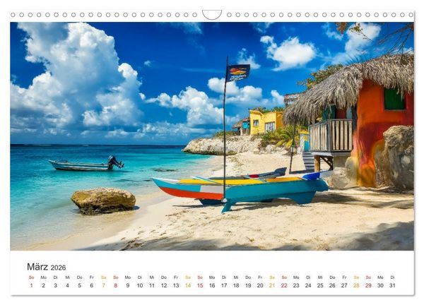 Produktbild: Cura&ccedil;ao - paradiesische Insel in der Karibik (Wandkalender 2026 DIN A3 quer), CALVENDO Monatskalender