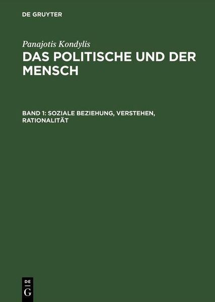 Produktbild: Soziale Beziehung, Verstehen, Rationalit&auml;t