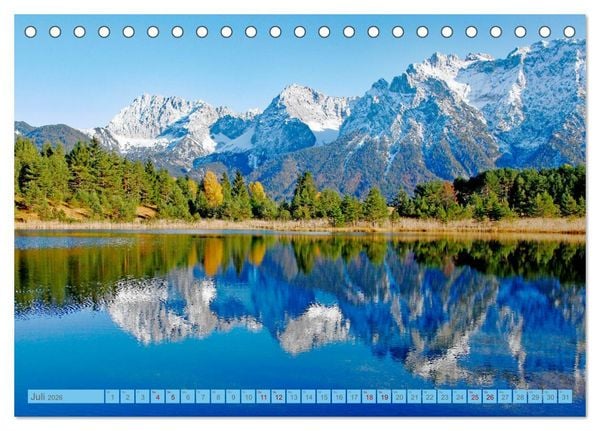 Produktbild: Rund um Mittenwald (Tischkalender 2026 DIN A5 quer), CALVENDO Monatskalender