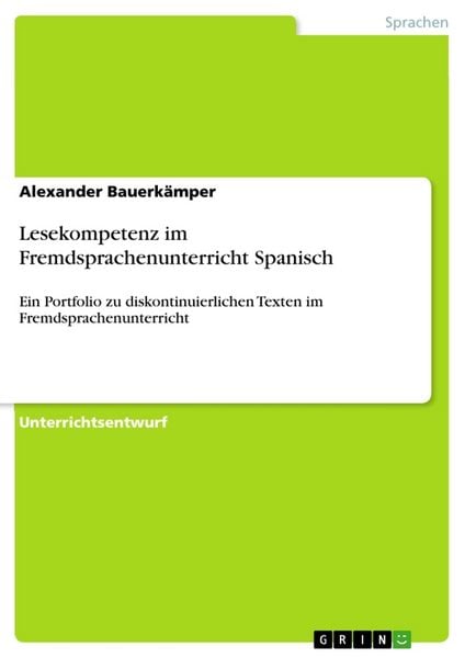 Produktbild: Lesekompetenz im Fremdsprachenunterricht Spanisch