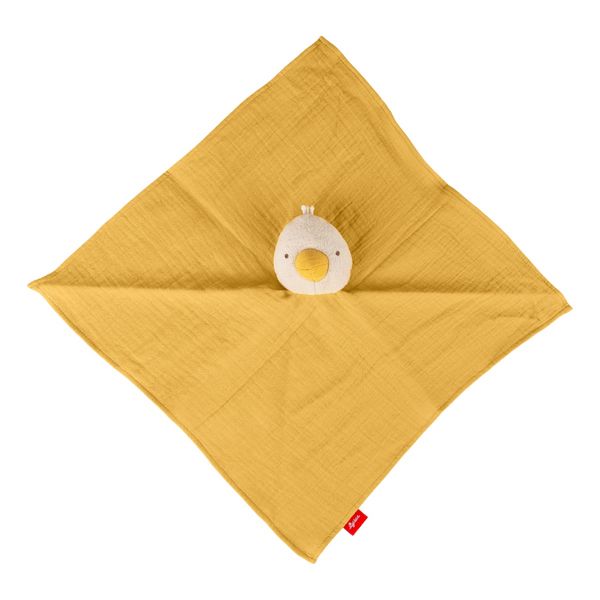 Produktbild: Sigikid 31258 - Baby Schnuffeltuch Ente, wei&szlig;/gelb, Baumwoll-Musselin, sigibaby