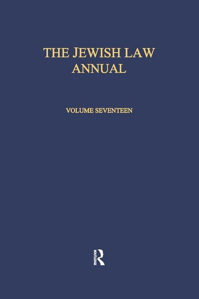 Produktbild: The Jewish Law Annual Volume 17