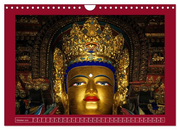 Produktbild: Buddhas & Bhodisattvas (Wandkalender 2026 DIN A4 quer), CALVENDO Monatskalender
