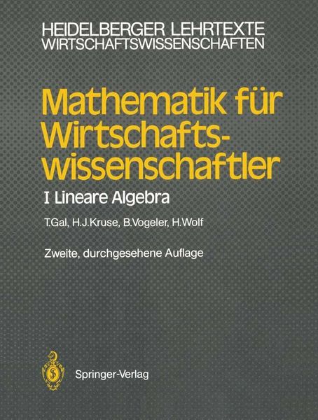 Produktbild: Mathematik f&uuml;r Wirtschaftswissenschaftler