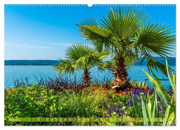Produktbild: Farbenfroh Bodensee (hochwertiger Premium Wandkalender 2026 DIN A2 quer), Kunstdruck in Hochglanz