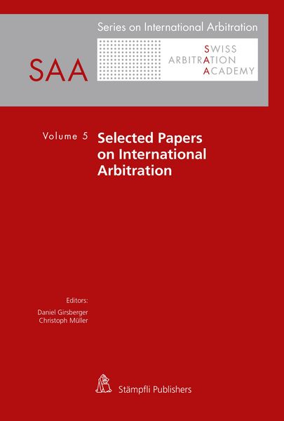 Produktbild: Selected Papers on International Arbitration