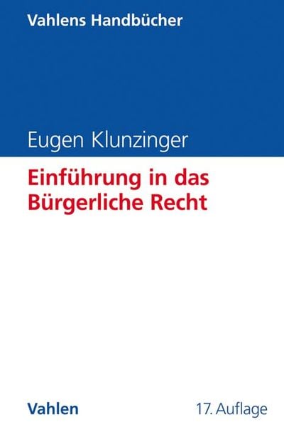 Produktbild: Einf&uuml;hrung in das B&uuml;rgerliche Recht