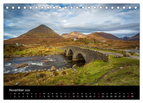 Produktbild: Schottland - Die wundervolle Isle of Skye (Tischkalender 2026 DIN A5 quer), CALVENDO Monatskalender