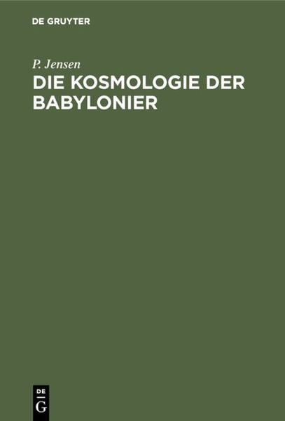 Produktbild: Die Kosmologie der Babylonier