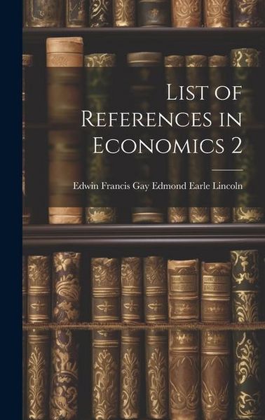 Produktbild: List of References in Economics 2
